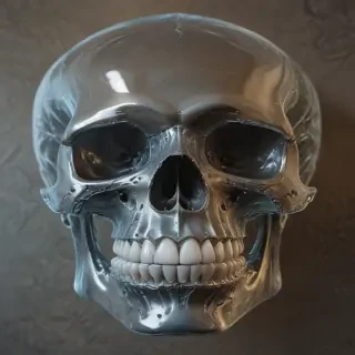 transparent skull