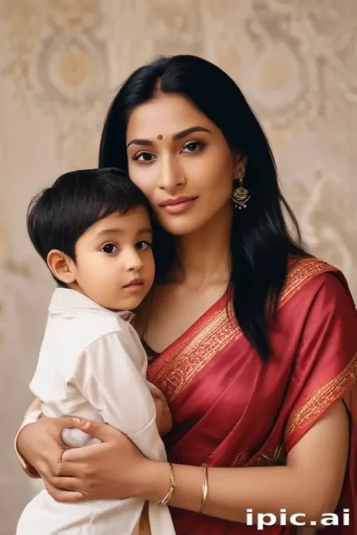 indian mom and son