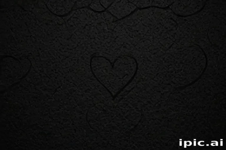 black wallpaper heart