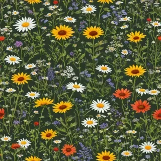 wildflowers transparent background