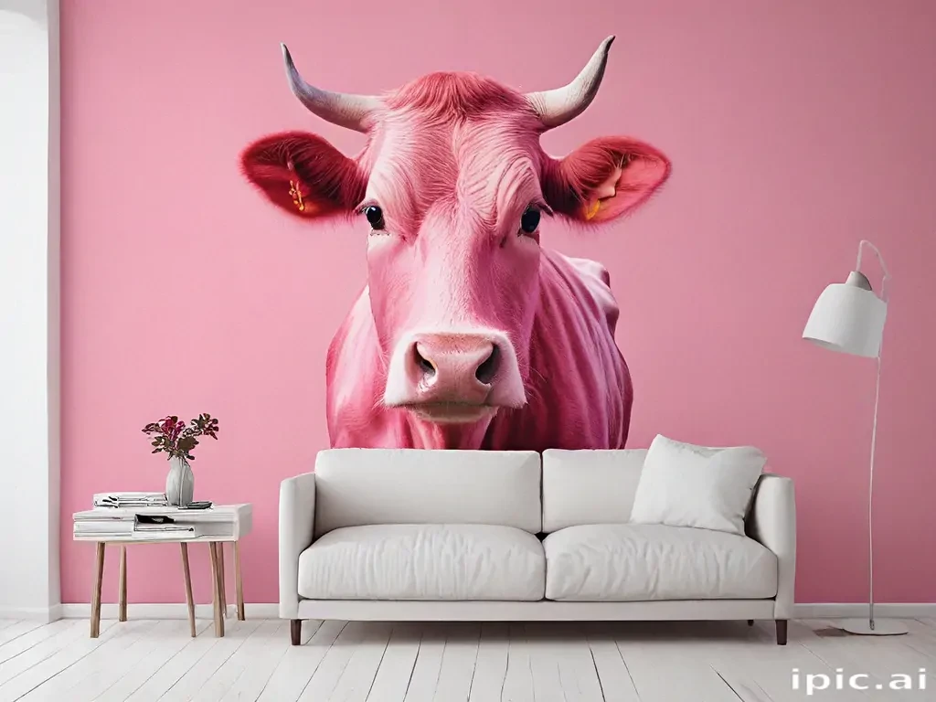 pink cow print wallpaper