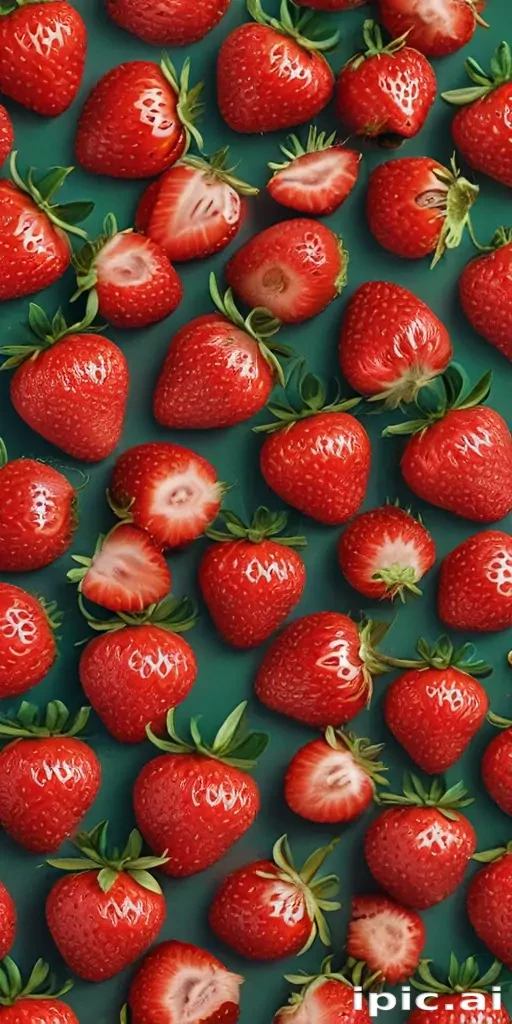 strawberry background aesthetic
