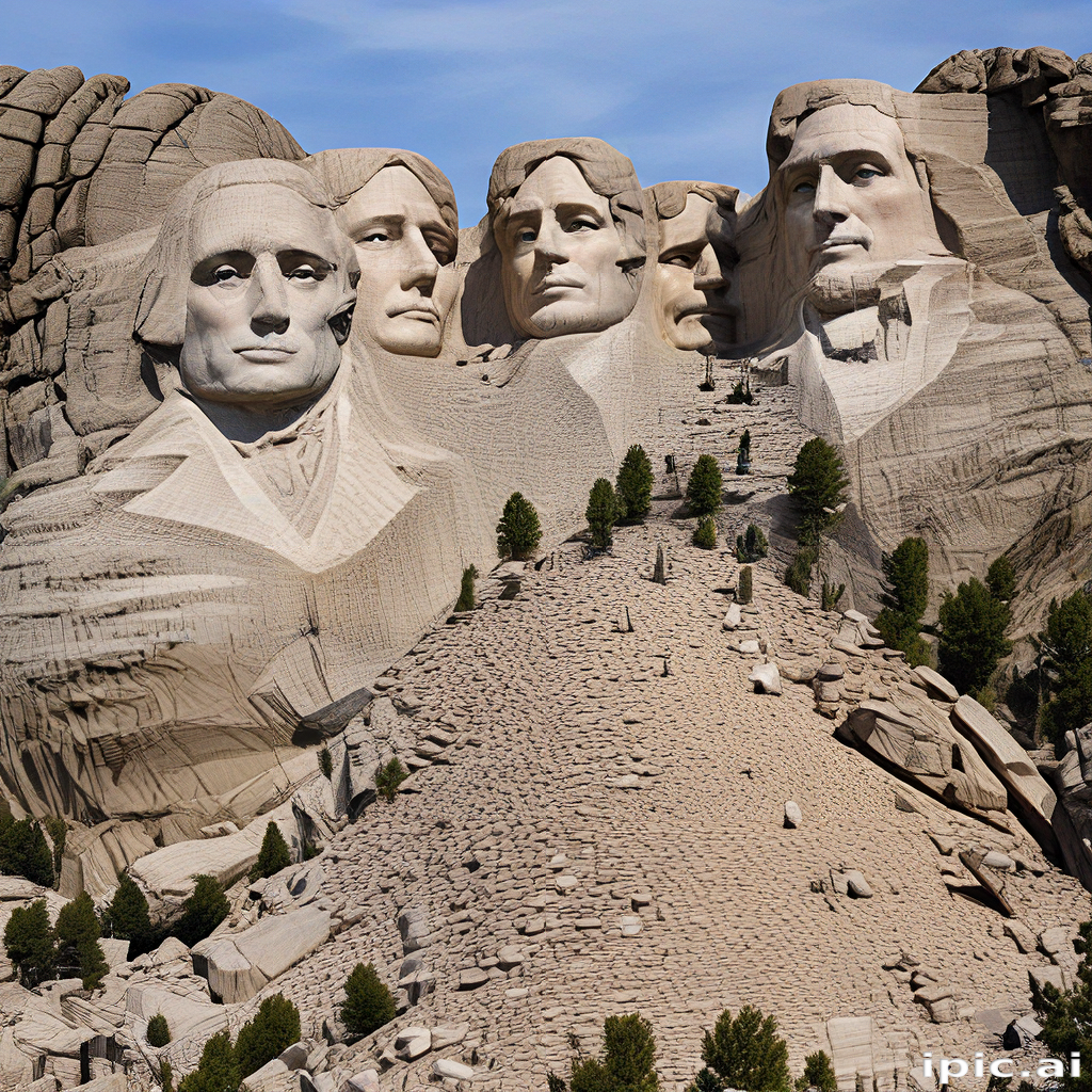Iconic Presidential Monument Showcasing Four Faces Carved Into Massive iconic-presidential-monument-showcasing-four-faces-carved-into-massive