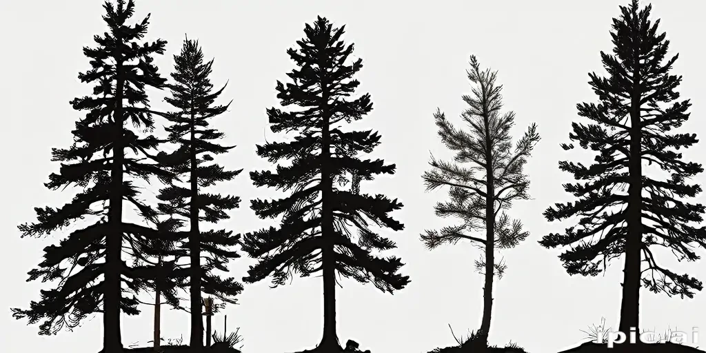 pine tree silhouette png