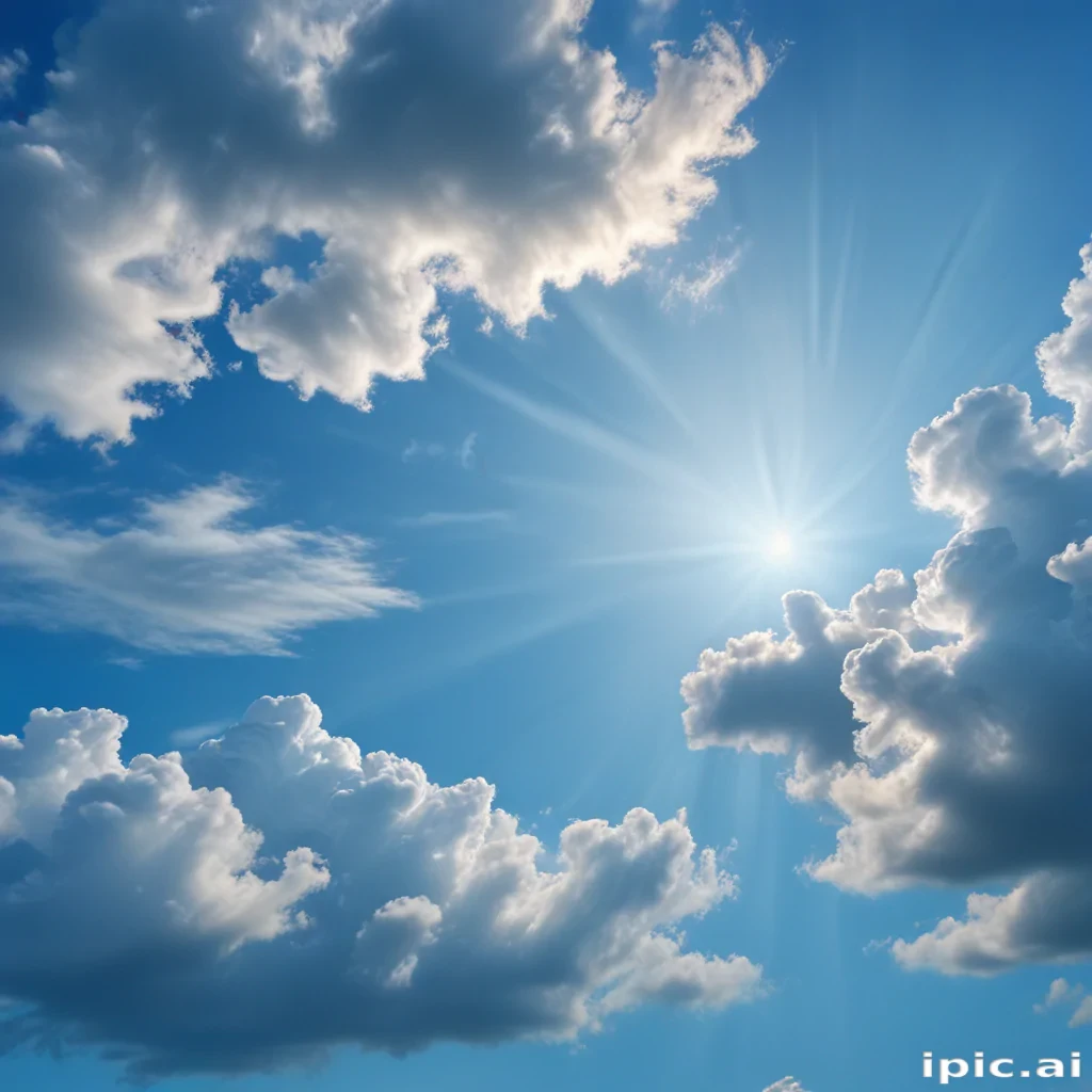 sky blue background