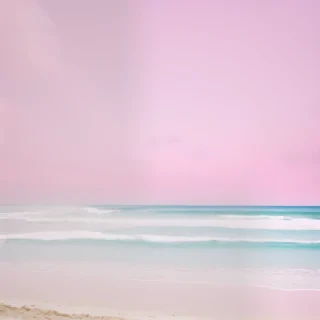 pastel pink beach wallpaper
