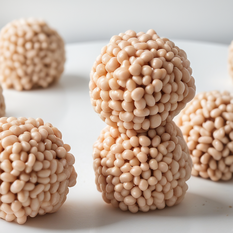 rice krispie marshmallow balls caramel