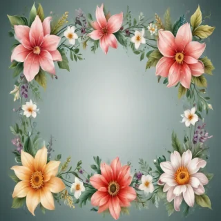 clipart borders flowers