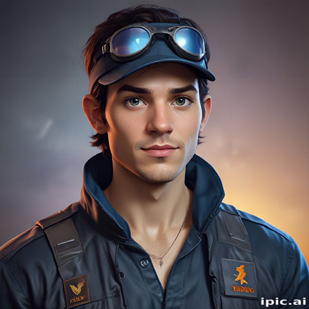 A Young Adventurer in a Stylish Outfit with Goggles and a Determined ...
