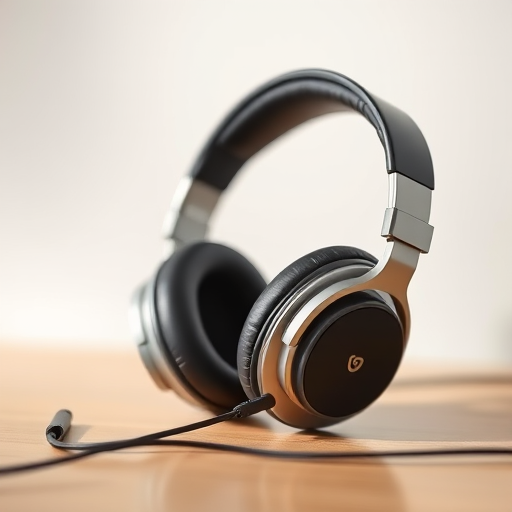 Create an illustration of a pair of headphones with a sleek design, using a shallow depth of field to emphasize the headphones, shot with a DSLR camera at f/2.8, ISO 100, 50mm lens, in soft natural lighting for a clean and modern look.