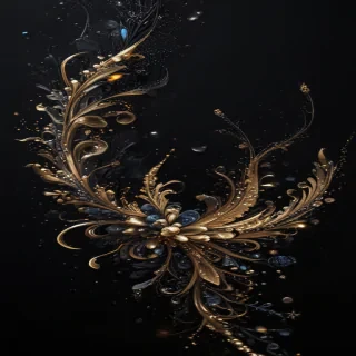 black background with glitter