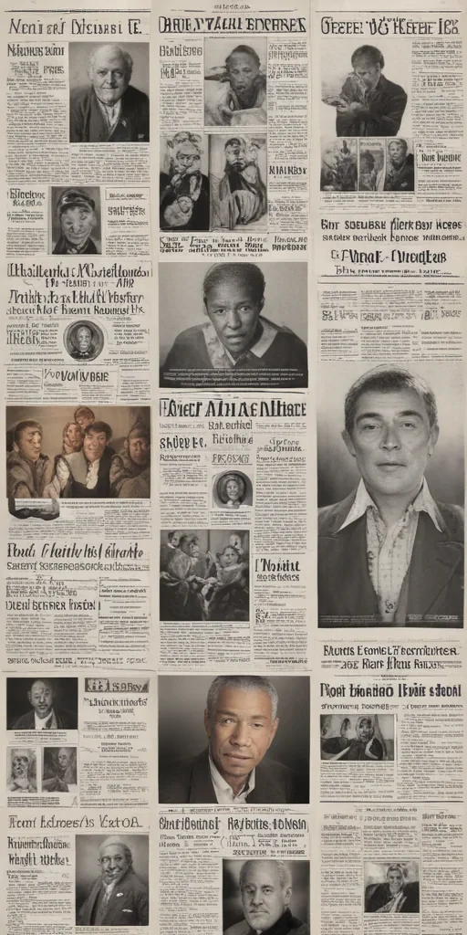 newspaper collage png