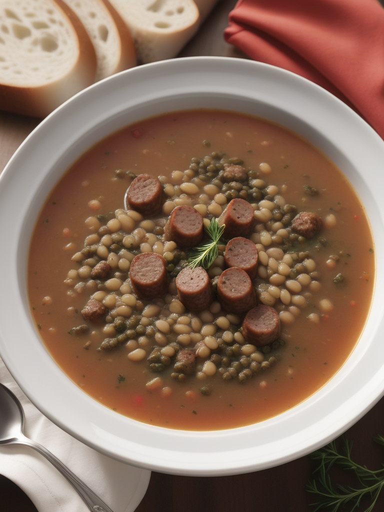 recipe for carrabba's sausage and lentil soup