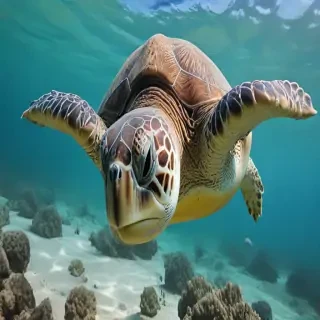 sea turtle desktop background