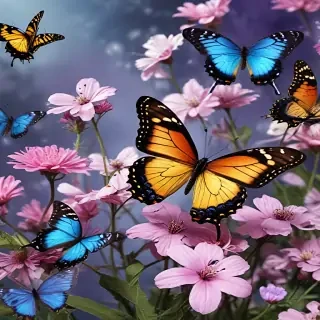 beautiful butterflies wallpaper