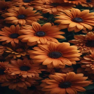 aesthetic brown flowers