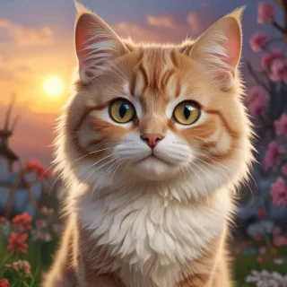 cute cat cartoon wallpaper