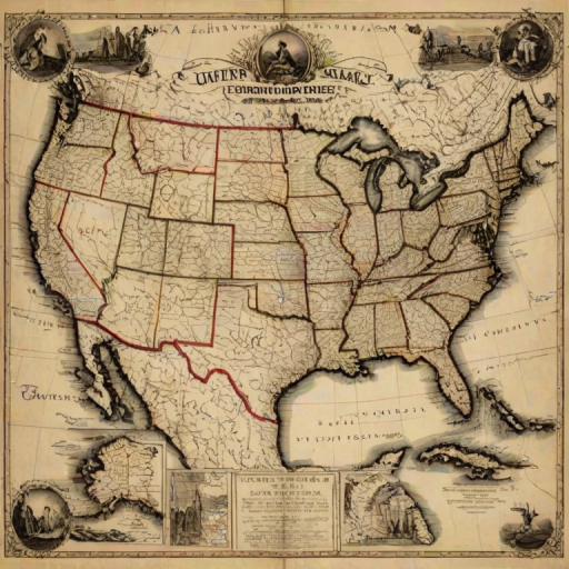map of united states of america
