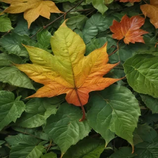 leaves no background
