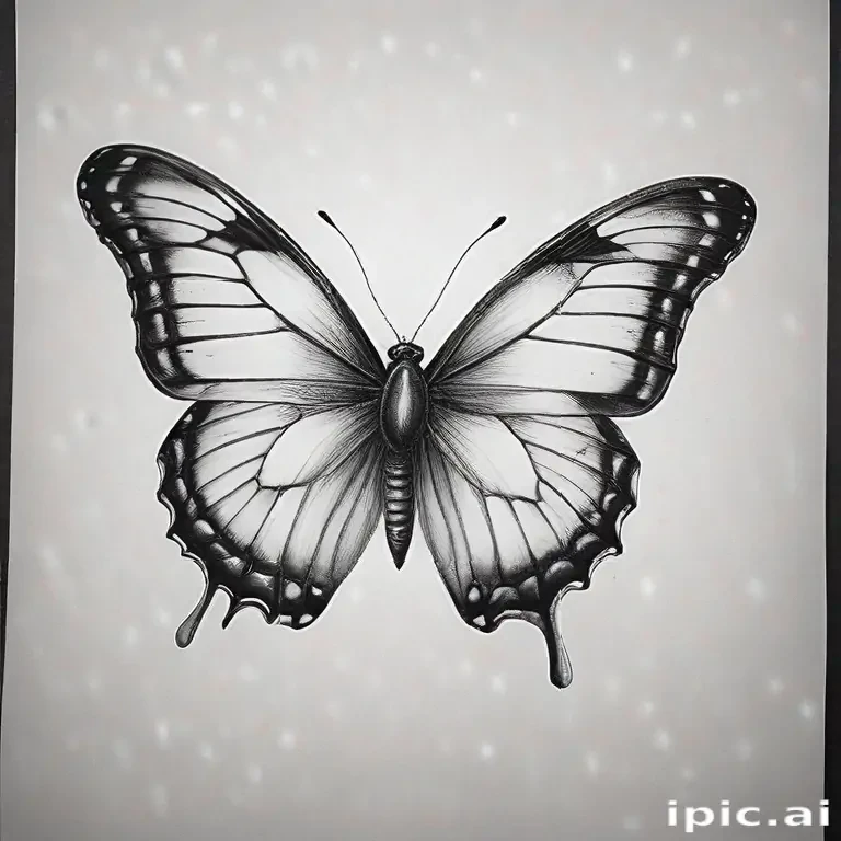 buterfly sketch