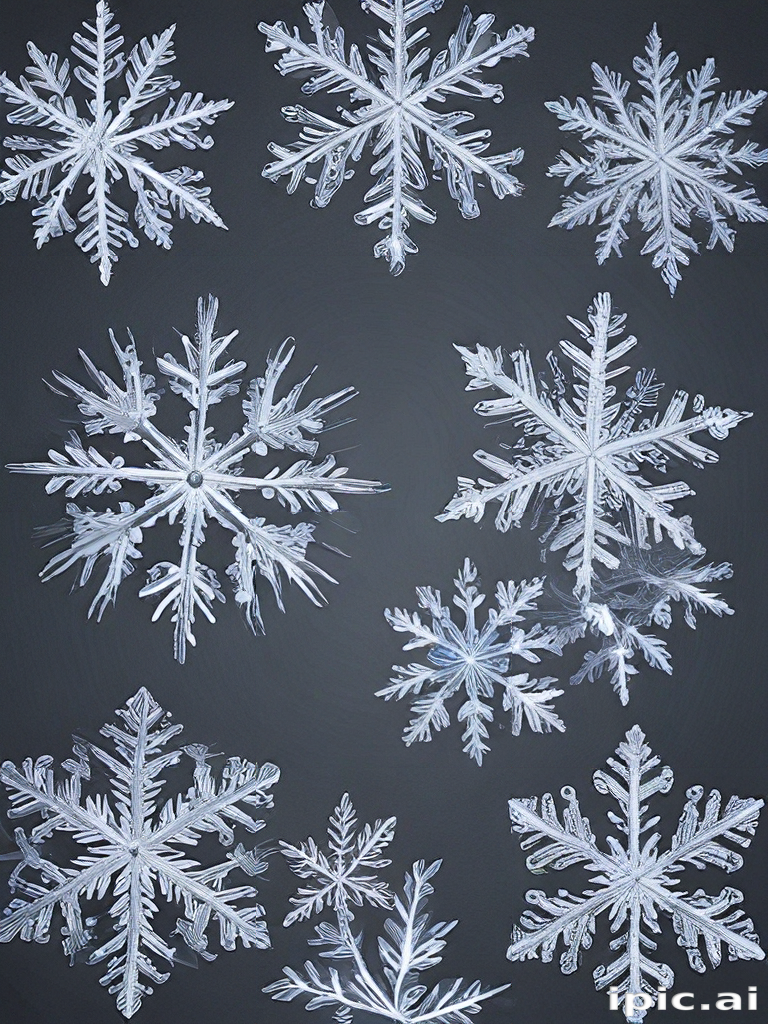 Beautiful Collection of Unique and Intricate Snowflake Designs on Dark ...