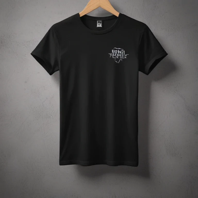 black t shirt mockup free