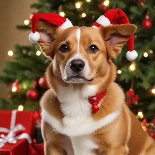 christmas dog backgrounds