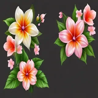 clipart flowers transparent background