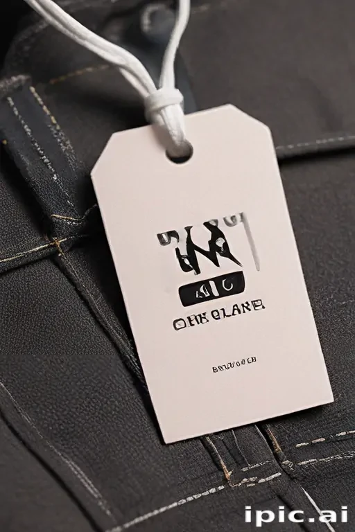 clothing tag mockup