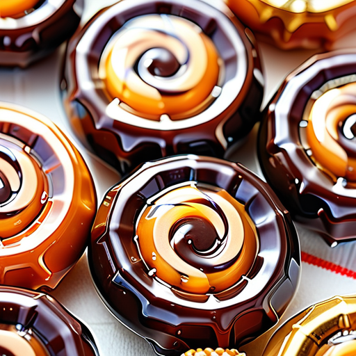 german candy with a caramel center