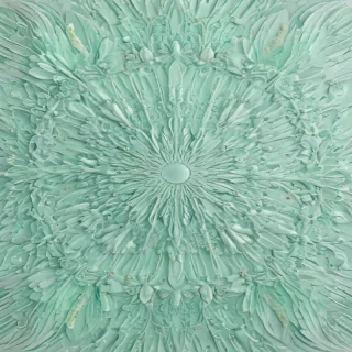 mint green background