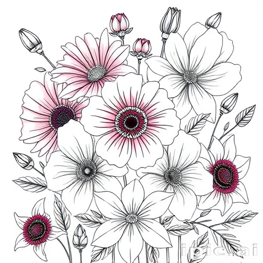 flowers to draw in color