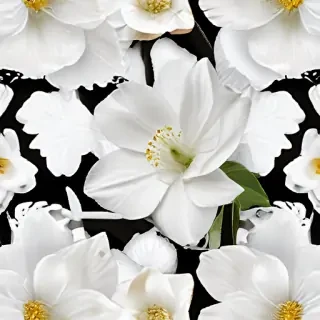 white flower transparent
