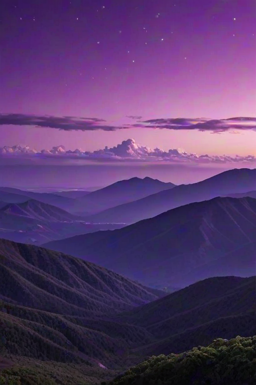 purple sky wallpaper