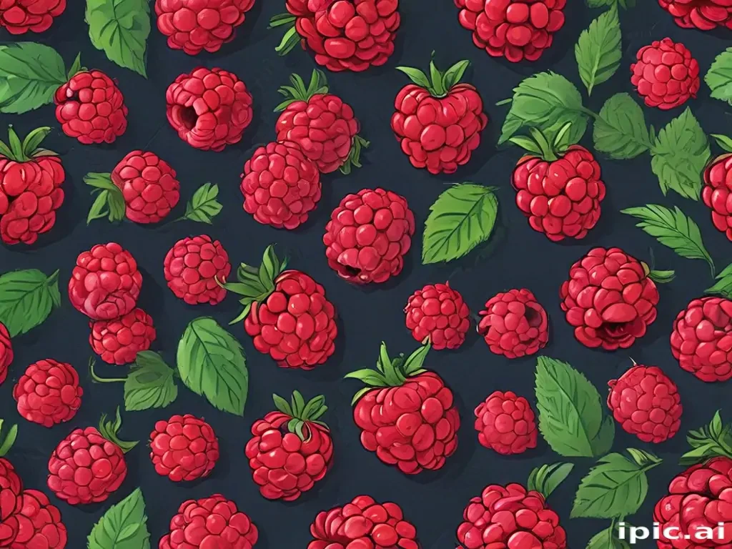 cartoon raspberry