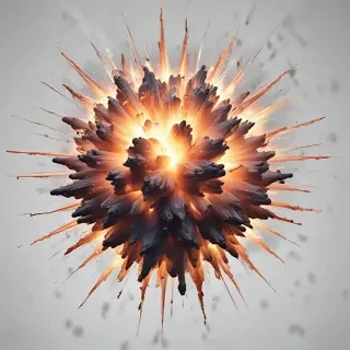 transparent explosion