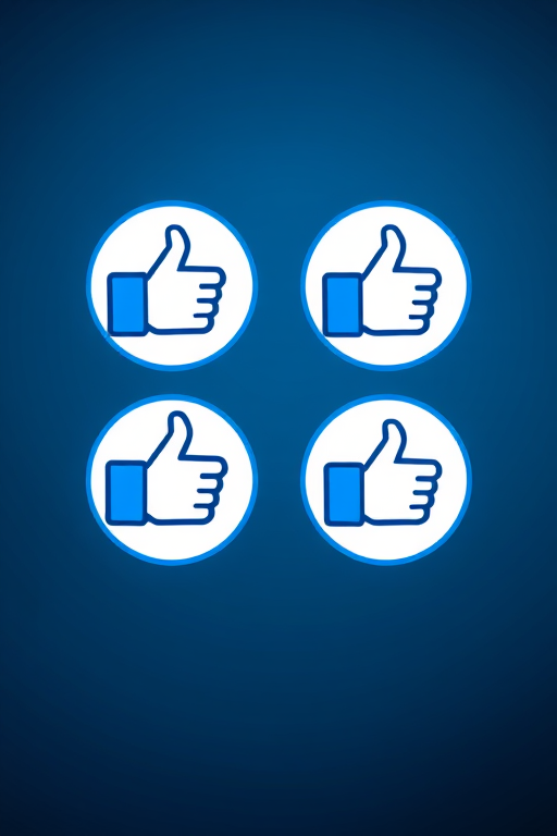 Create an image of various like and dislike icons in circular frames with contrasting background colors, shot with a Canon EOS R5 at f/2.8, ISO 100, 50mm lens, using a shallow depth of field for a smooth bokeh effect.