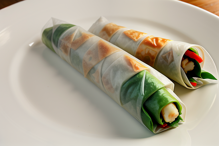calories in a spring roll wrapper