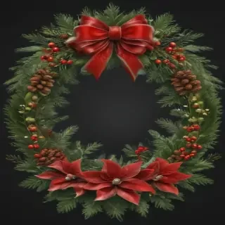 christmas wreath clip art