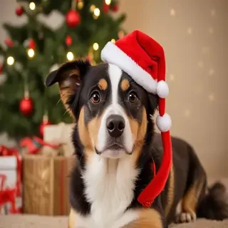 christmas dog photos
