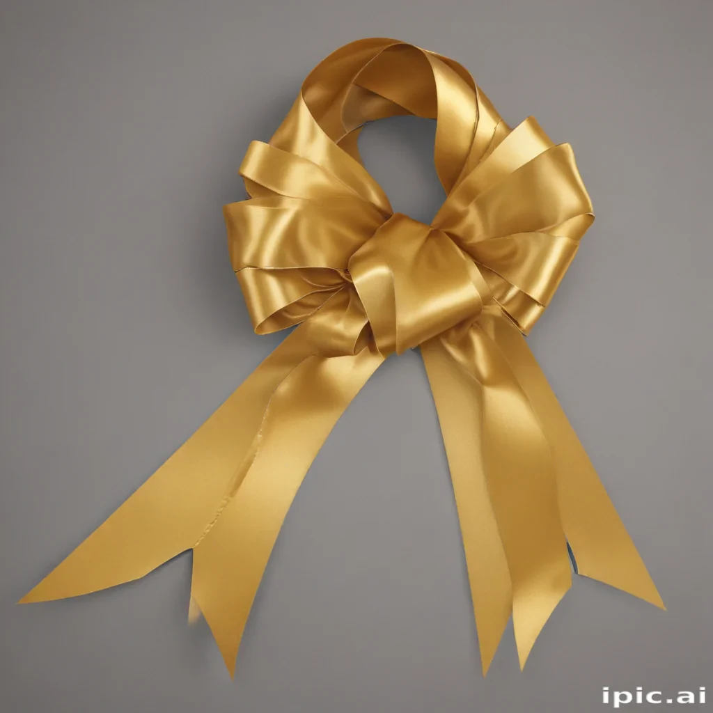 gold ribbon png