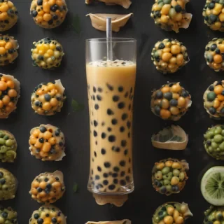 boba tea background