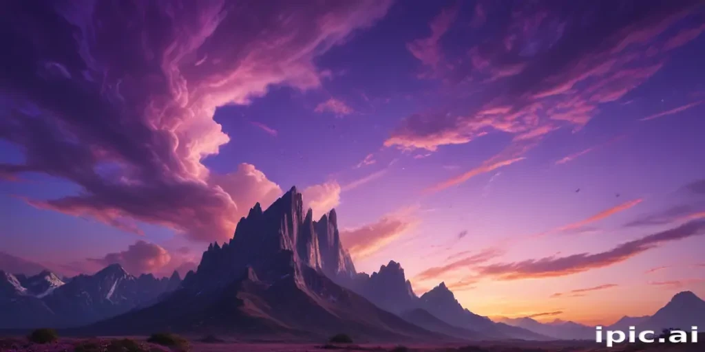 purple sky wallpaper