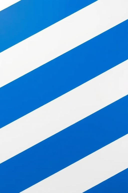Create a high-resolution image of a blue and white striped geometric pattern with a focus on lines forming triangles, using a DSLR camera at f/8 aperture, 50mm lens, ISO 100, shot from a top-down perspective to enhance detail and clarity.