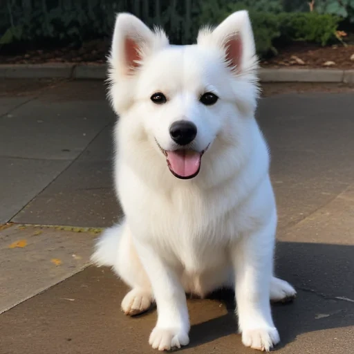 white dog