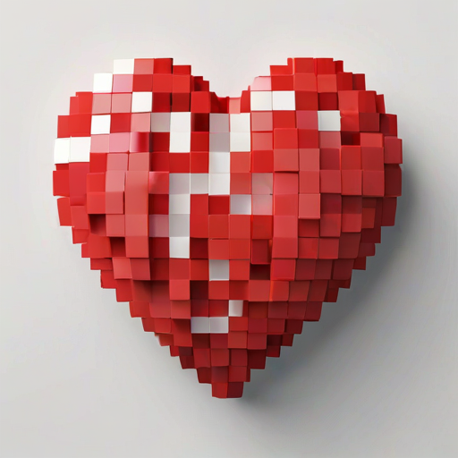 pixelated heart png