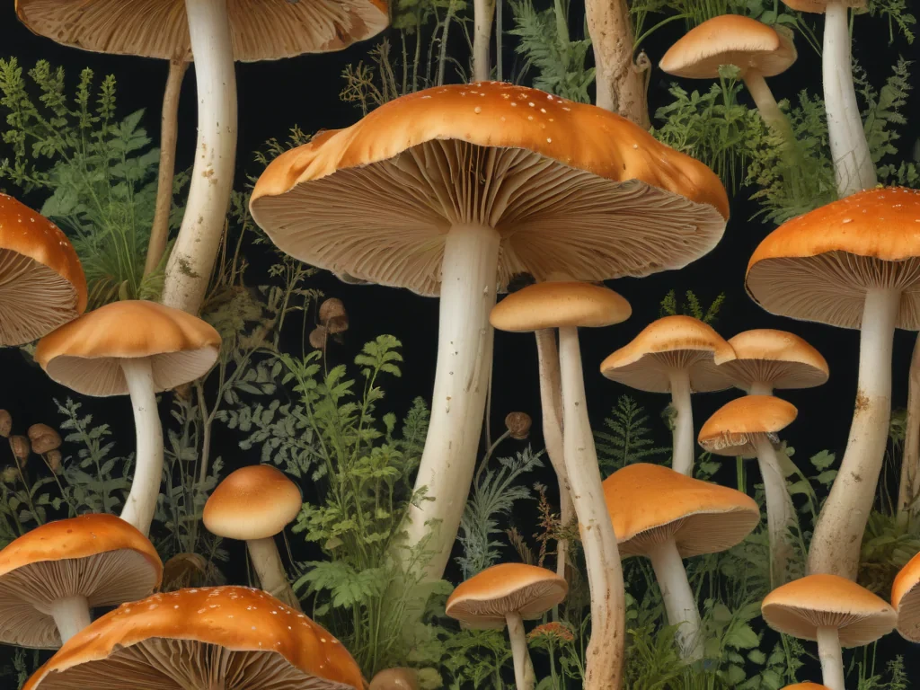 thin stemmed mushroom