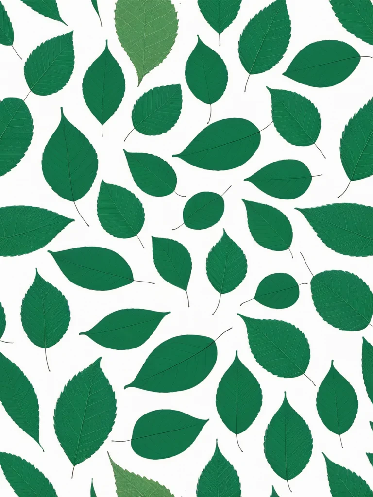 green leaf design