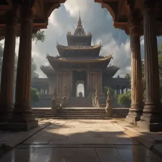 temple background