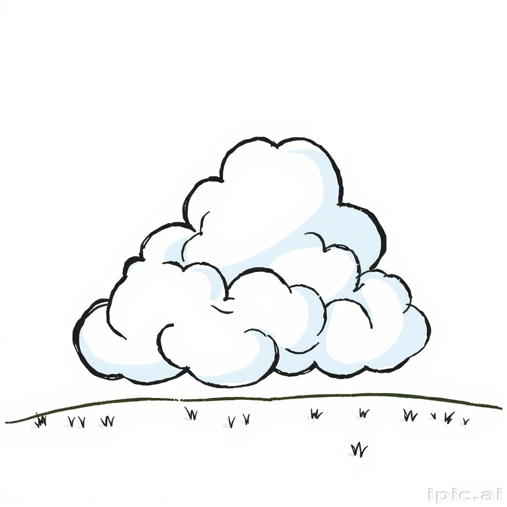 cartoon cloud drawing